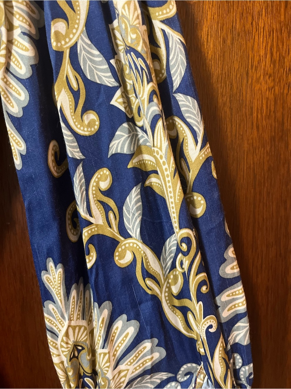 Farm Rio Navy Winter Mix Midi Dress - Picture 12 of 16